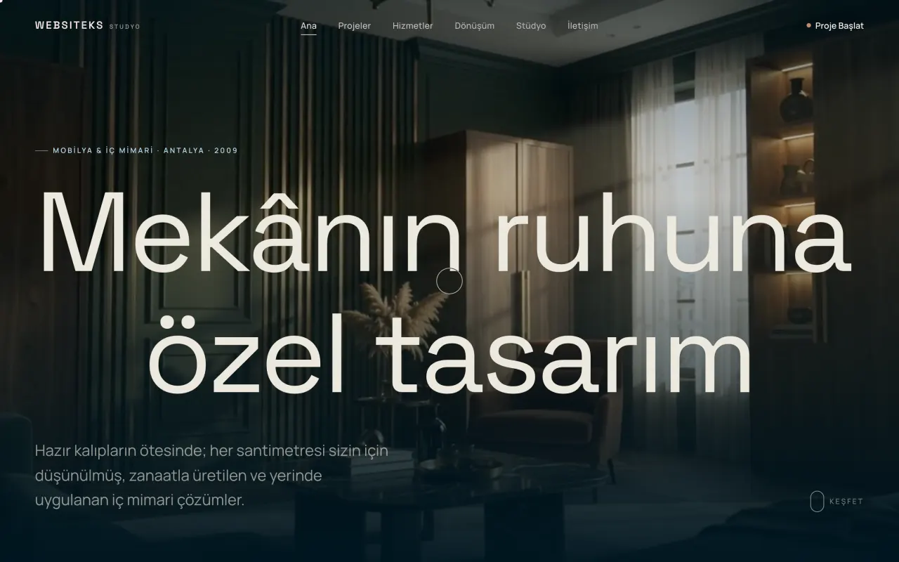 PERDE şablonunun önizlemesi